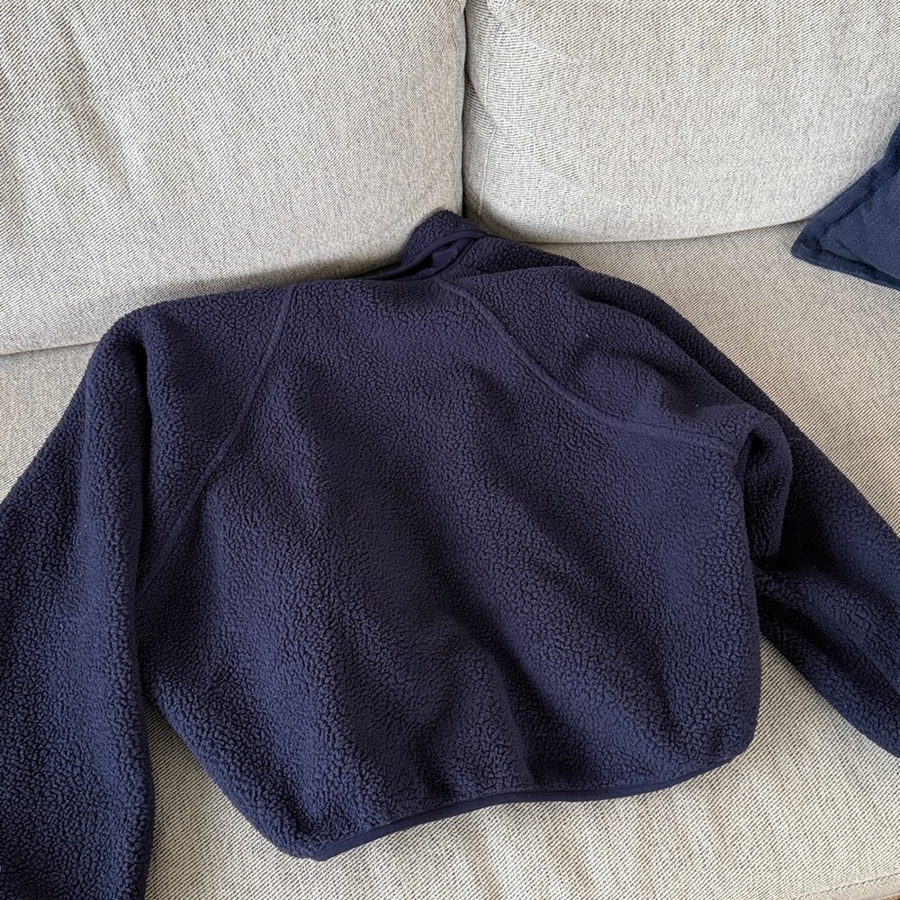 Navy Free people movement fuzzy jacket size small - Picture 3 of 3